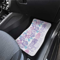 Christmas Aloha Hawaii Tiki Car Mats Hibiscus Winter Colors LT7 - Polynesian Pride