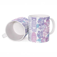 Christmas Aloha Hawaii Tiki Ceramic Mug Hibiscus Winter Colors LT7 - Polynesian Pride
