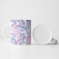 Christmas Aloha Hawaii Tiki Ceramic Mug Hibiscus Winter Colors LT7 - Polynesian Pride