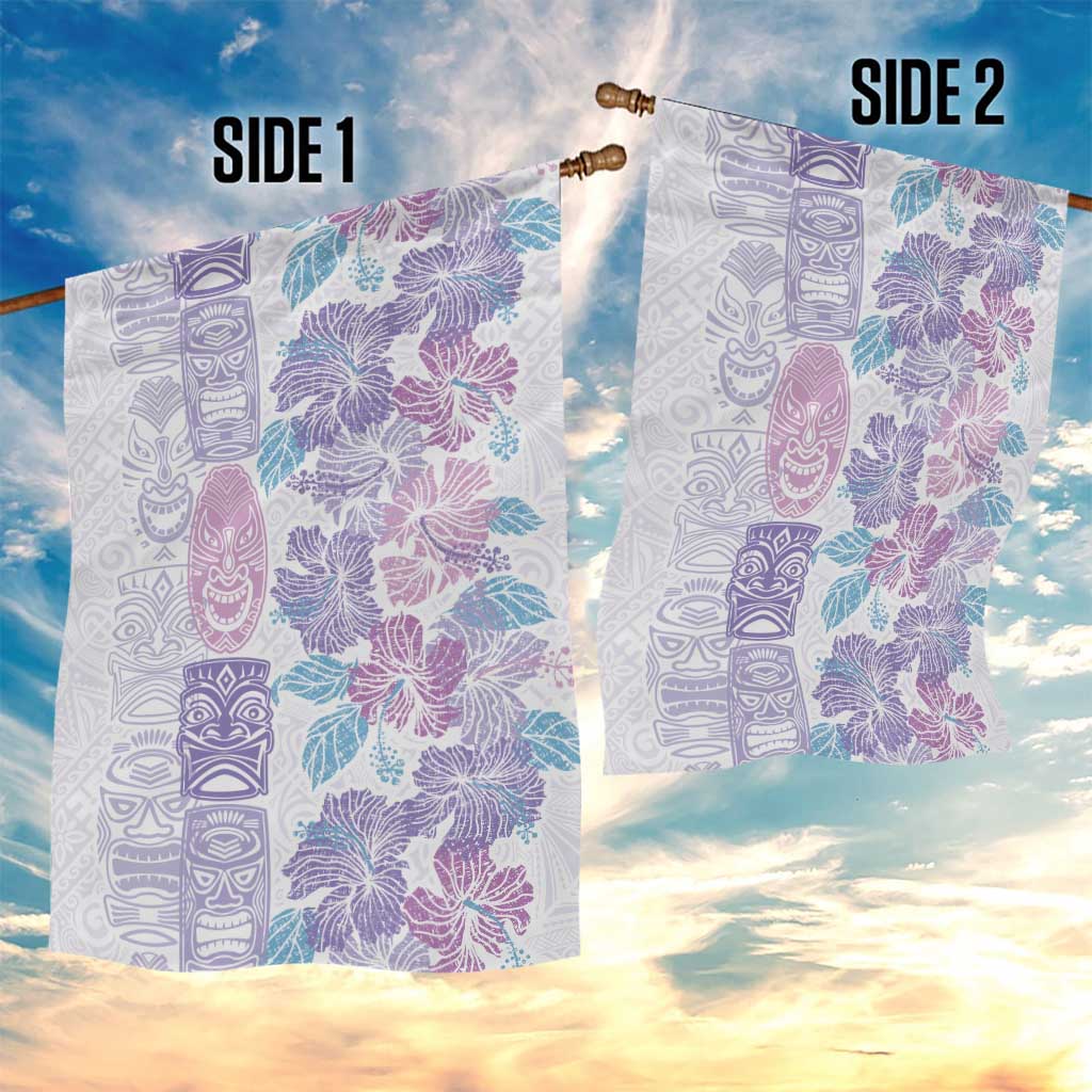 Christmas Aloha Hawaii Tiki Garden Flag Hibiscus Winter Colors LT7 - Polynesian Pride