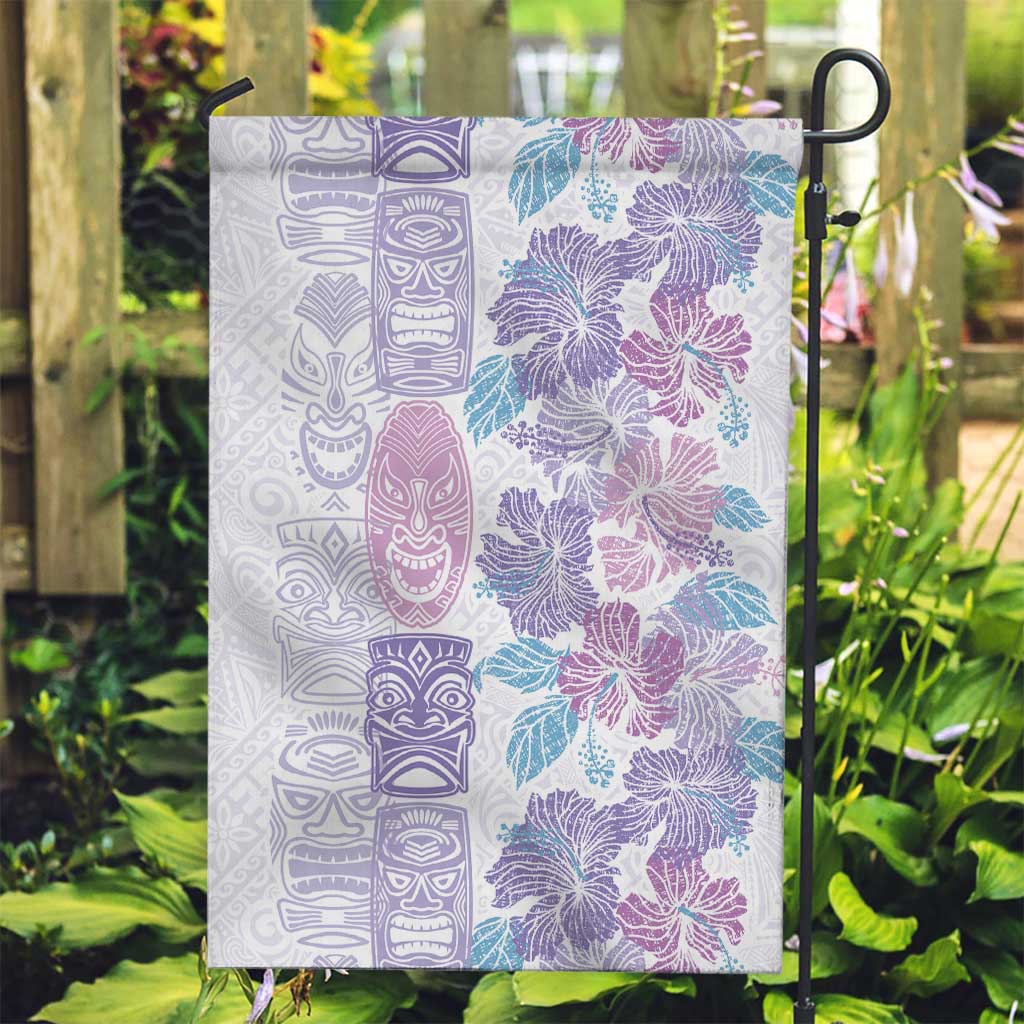 Christmas Aloha Hawaii Tiki Garden Flag Hibiscus Winter Colors LT7 Garden Flag Lavender - Polynesian Pride