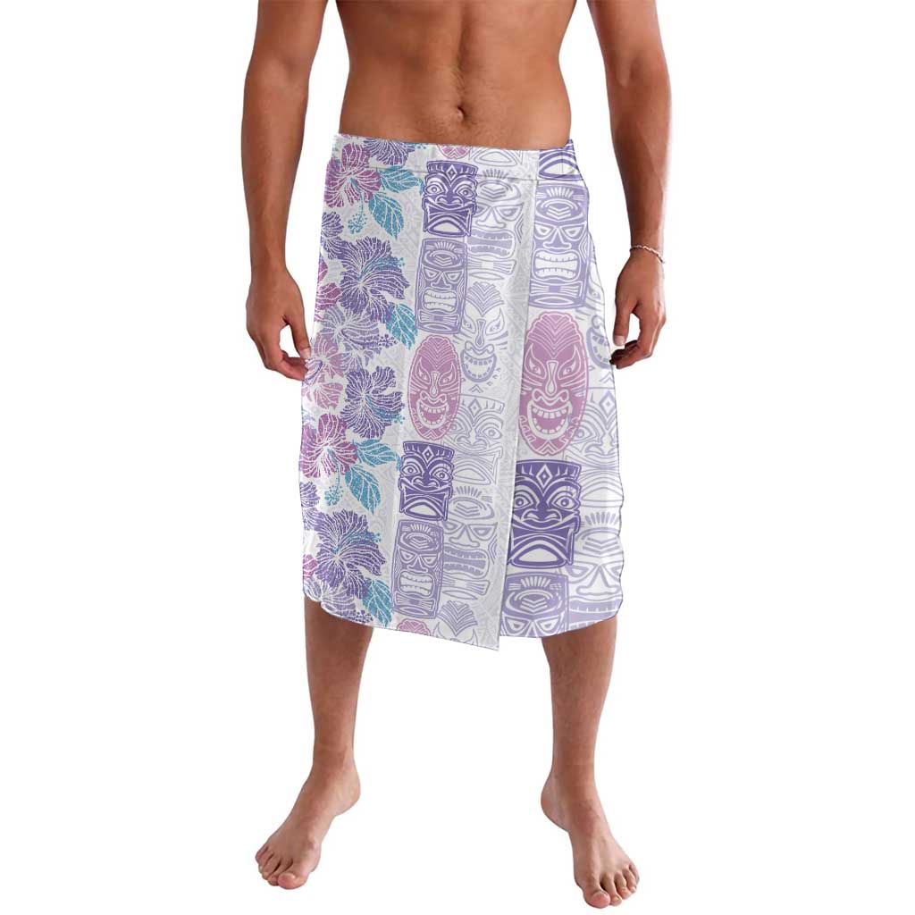 Christmas Aloha Hawaii Tiki Lavalava Hibiscus Winter Colors LT7 Lavender - Polynesian Pride