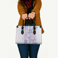 Christmas Aloha Hawaii Tiki Leather Bag Hibiscus Winter Colors LT7 - Polynesian Pride