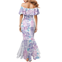 Christmas Aloha Hawaii Tiki Mermaid Dress Hibiscus Winter Colors LT7 - Polynesian Pride