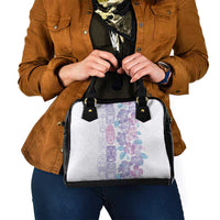Christmas Aloha Hawaii Tiki Shoulder Handbag Hibiscus Winter Colors LT7 - Polynesian Pride