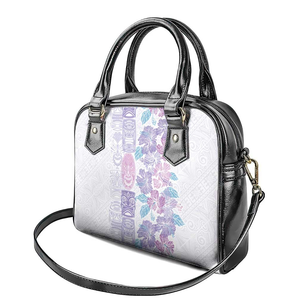 Christmas Aloha Hawaii Tiki Shoulder Handbag Hibiscus Winter Colors LT7 - Polynesian Pride