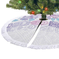 Christmas Aloha Hawaii Tiki Tree Skirt Hibiscus Winter Colors LT7 - Polynesian Pride