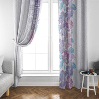 Christmas Aloha Hawaii Tiki Window Curtain Hibiscus Winter Colors LT7 - Polynesian Pride