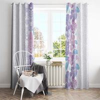 Christmas Aloha Hawaii Tiki Window Curtain Hibiscus Winter Colors LT7 - Polynesian Pride