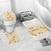 Christmas Aloha Hawaii Tiki Bathroom Set Hibiscus Autumn Colors LT7 Mat Set Only (3 pcs) One Size Yellow - Polynesian Pride