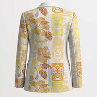 Christmas Aloha Hawaii Tiki Blazer Hibiscus Autumn Colors LT7 - Polynesian Pride