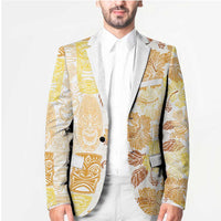 Christmas Aloha Hawaii Tiki Blazer Hibiscus Autumn Colors LT7 - Polynesian Pride