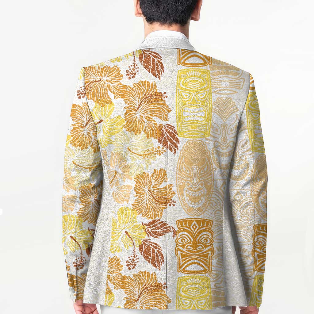 Christmas Aloha Hawaii Tiki Blazer Hibiscus Autumn Colors LT7 - Polynesian Pride