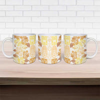 Christmas Aloha Hawaii Tiki Ceramic Mug Hibiscus Autumn Colors LT7 - Polynesian Pride