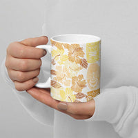 Christmas Aloha Hawaii Tiki Ceramic Mug Hibiscus Autumn Colors LT7 - Polynesian Pride