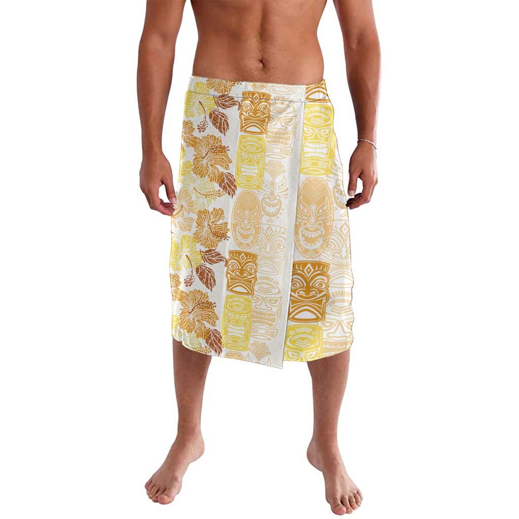 Christmas Aloha Hawaii Tiki Lavalava Hibiscus Autumn Colors LT7 Yellow - Polynesian Pride