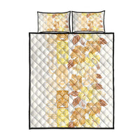 Christmas Aloha Hawaii Tiki Quilt Bed Set Hibiscus Autumn Colors LT7 - Polynesian Pride