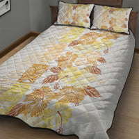 Christmas Aloha Hawaii Tiki Quilt Bed Set Hibiscus Autumn Colors LT7 - Polynesian Pride