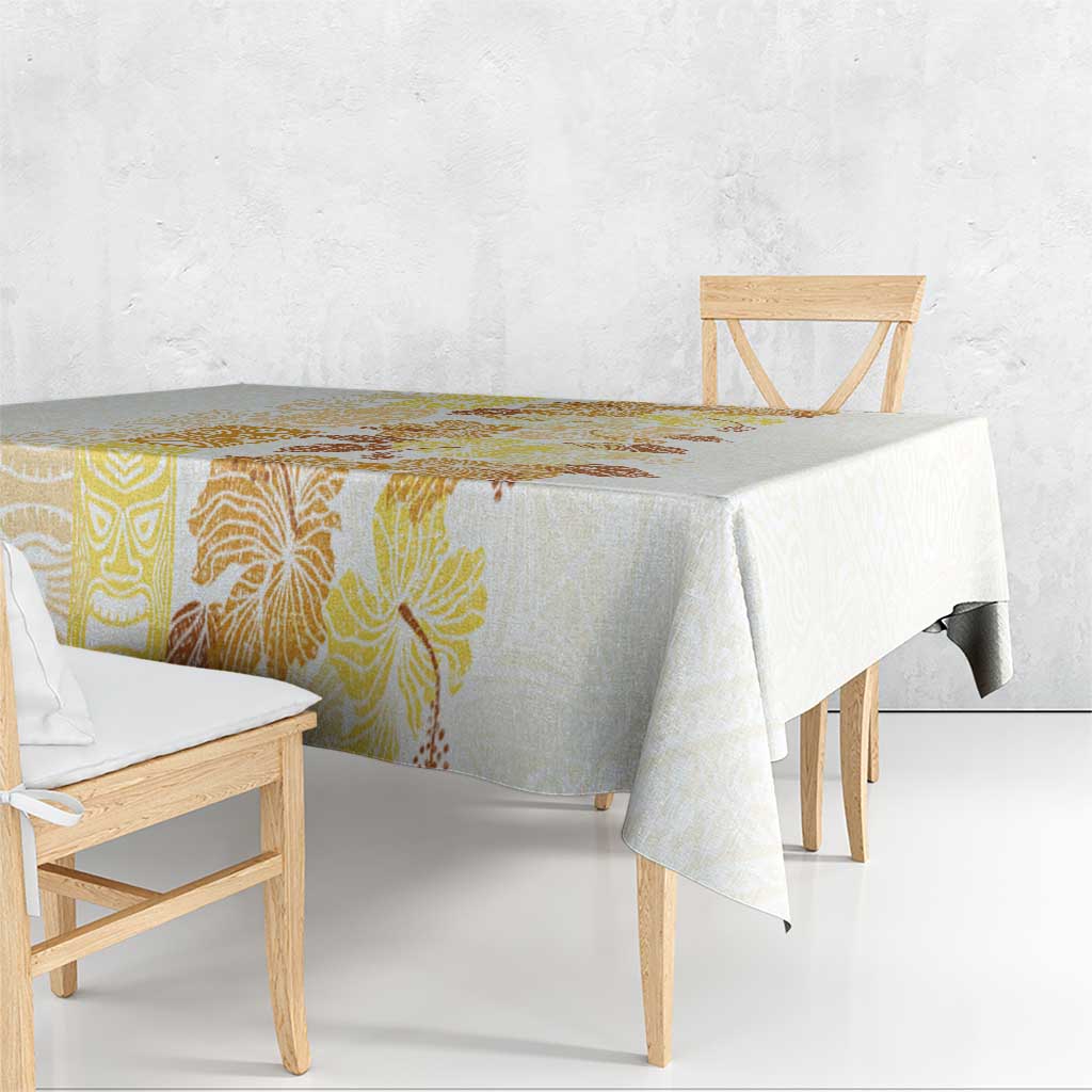 Christmas Aloha Hawaii Tiki Tablecloth Hibiscus Autumn Colors LT7 - Polynesian Pride