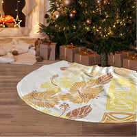 Christmas Aloha Hawaii Tiki Tree Skirt Hibiscus Autumn Colors LT7 - Polynesian Pride