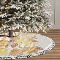 Christmas Aloha Hawaii Tiki Tree Skirt Hibiscus Autumn Colors LT7 - Polynesian Pride