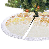 Christmas Aloha Hawaii Tiki Tree Skirt Hibiscus Autumn Colors LT7 - Polynesian Pride