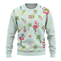 Aloha Hawaii Christmas Seamless Ugly Christmas Sweater Plumeria Lei LT7 - Polynesian Pride