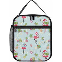 Aloha Hawaii Christmas Seamless Lunch Bag Plumeria Lei