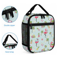 Aloha Hawaii Christmas Seamless Lunch Bag Plumeria Lei