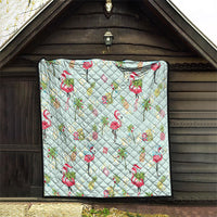 Aloha Hawaii Christmas Seamless Quilt Plumeria Lei