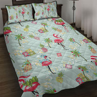 Aloha Hawaii Christmas Seamless Quilt Bed Set Plumeria Lei