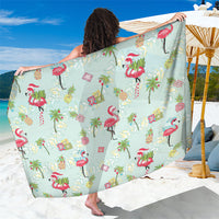 Aloha Hawaii Christmas Seamless Sarong Plumeria Lei