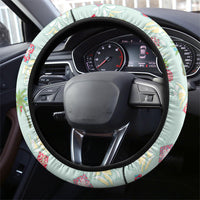 Aloha Hawaii Christmas Seamless Steering Wheel Cover Plumeria Lei LT7 - Polynesian Pride