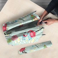 Aloha Hawaii Christmas Seamless Umbrella Plumeria Lei