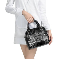 New Zealand Rugby Shoulder Handbag 2023 World Cup Aotearoa Haka Face LT7 - Polynesian Pride
