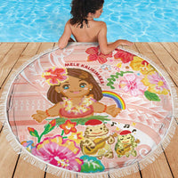 Aloha Hawaii Beach Blanket Kawaii Mele Kalikimaka - Pastel Fever LT7 - Polynesian Pride
