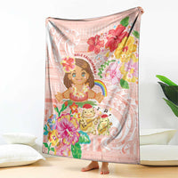 Aloha Hawaii Blanket Kawaii Mele Kalikimaka - Pastel Fever LT7 - Polynesian Pride