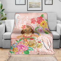 Aloha Hawaii Blanket Kawaii Mele Kalikimaka - Pastel Fever LT7 - Polynesian Pride