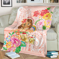 Aloha Hawaii Blanket Kawaii Mele Kalikimaka - Pastel Fever LT7 - Polynesian Pride