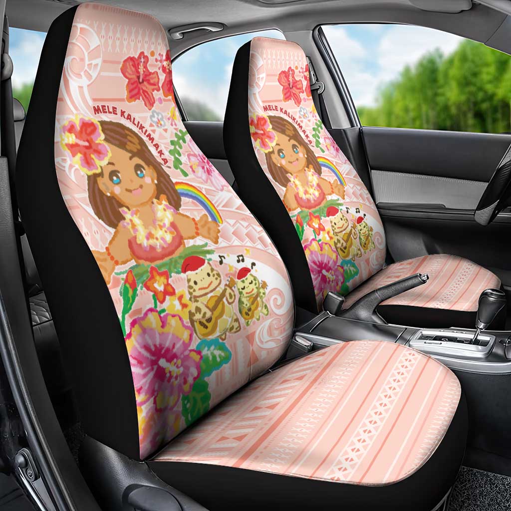 Aloha Hawaii Car Seat Cover Kawaii Mele Kalikimaka - Pastel Fever LT7 - Polynesian Pride