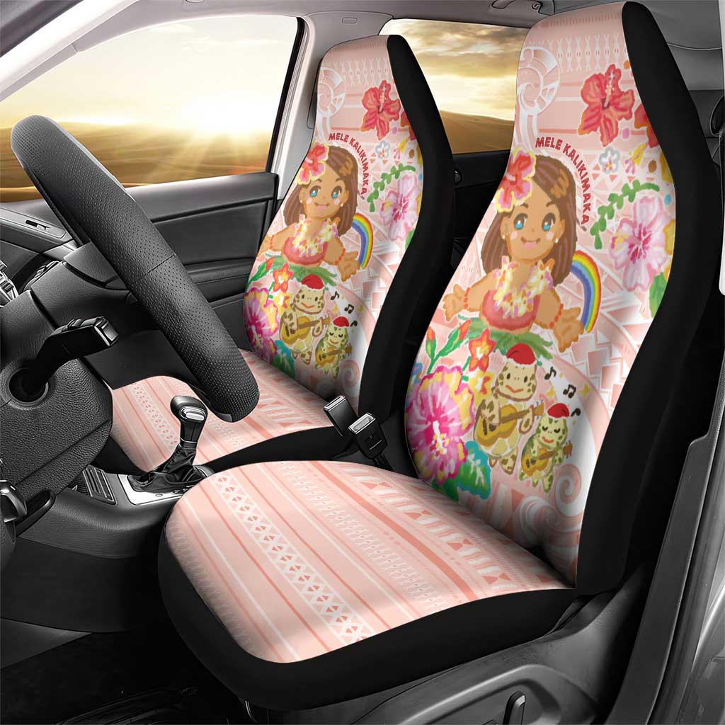 Aloha Hawaii Car Seat Cover Kawaii Mele Kalikimaka - Pastel Fever LT7 - Polynesian Pride