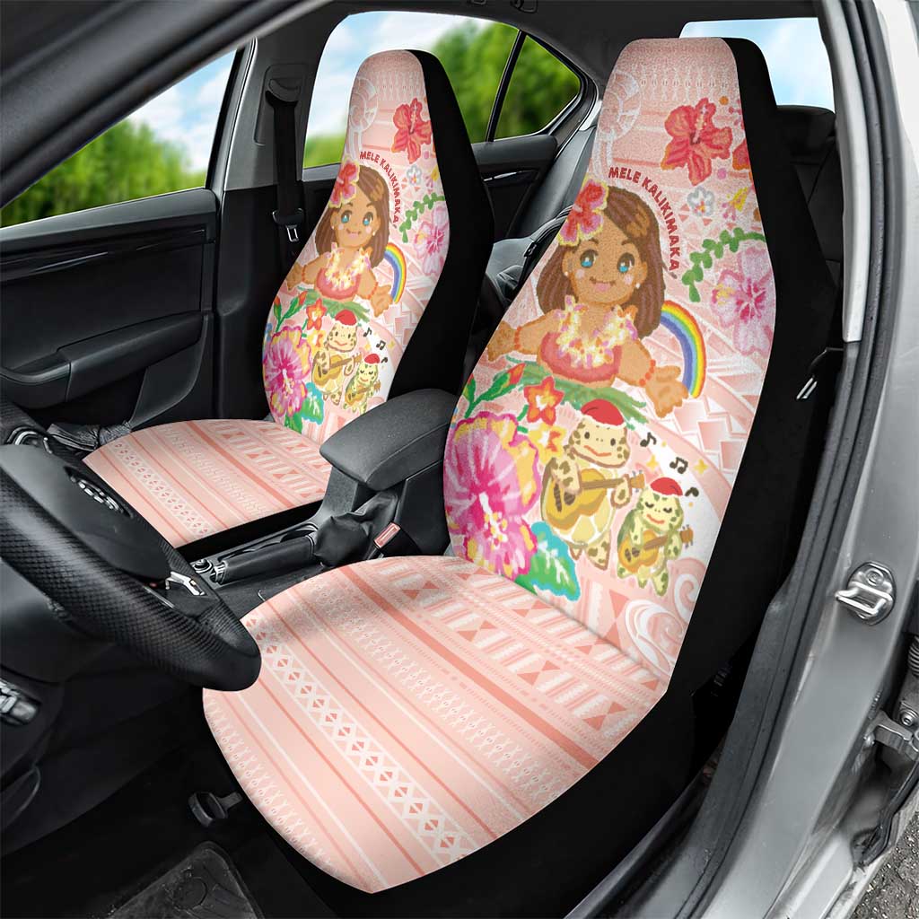 Aloha Hawaii Car Seat Cover Kawaii Mele Kalikimaka - Pastel Fever LT7 - Polynesian Pride