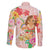 Aloha Hawaii Family Matching Off Shoulder Short Dress and Hawaiian Shirt Kawaii Mele Kalikimaka - Pastel Fever