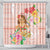 Aloha Hawaii Shower Curtain Kawaii Mele Kalikimaka - Pastel Fever