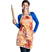 Orange Palaka Hawaii Aloha Apron Koi Pond Mix Japanese Maple LT7 - Polynesian Pride