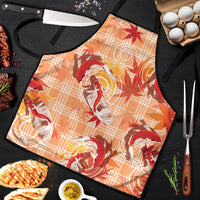 Orange Palaka Hawaii Aloha Apron Koi Pond Mix Japanese Maple LT7 Orange - Polynesian Pride