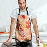 Orange Palaka Hawaii Aloha Apron Koi Pond Mix Japanese Maple LT7 - Polynesian Pride
