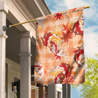 Orange Palaka Hawaii Aloha Garden Flag Koi Pond Mix Japanese Maple LT7 House Flag Orange - Polynesian Pride