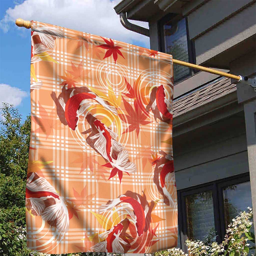 Orange Palaka Hawaii Aloha Garden Flag Koi Pond Mix Japanese Maple LT7 - Polynesian Pride