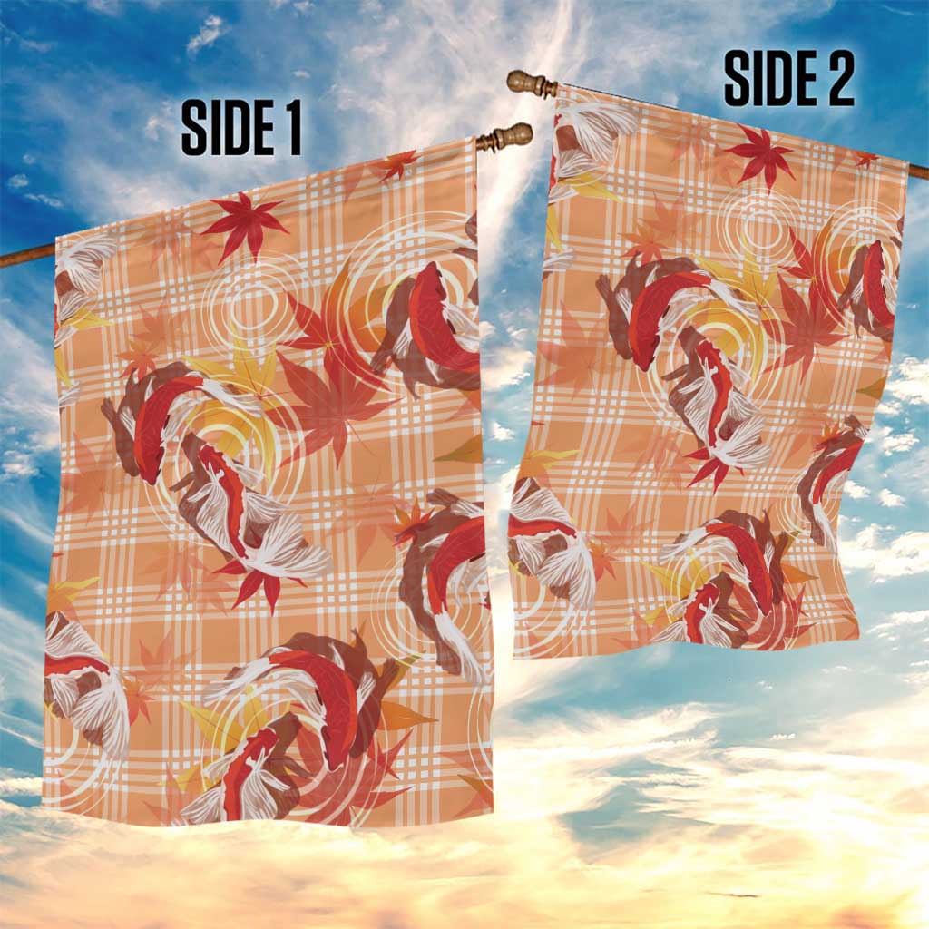 Orange Palaka Hawaii Aloha Garden Flag Koi Pond Mix Japanese Maple LT7 - Polynesian Pride